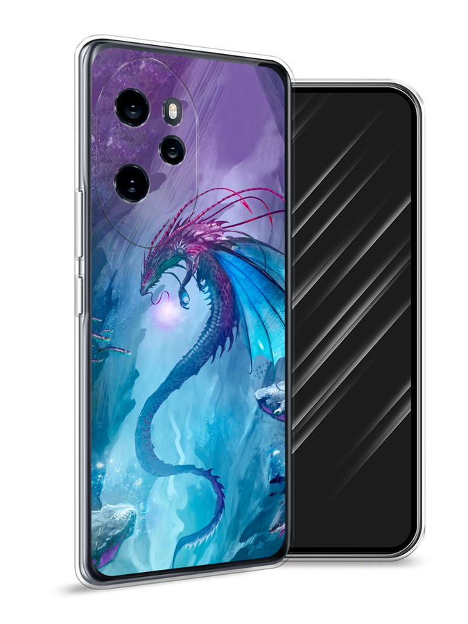 

Чехол Awog на Honor 100 Pro "Водный дракон", Голубой;фиолетовый;синий, 6122850-1