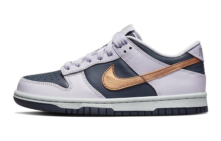 

Кеды унисекс Nike Dunk Low Copper Swoosh GS синие 37.5 EU, Синий, Dunk Low Copper Swoosh GS
