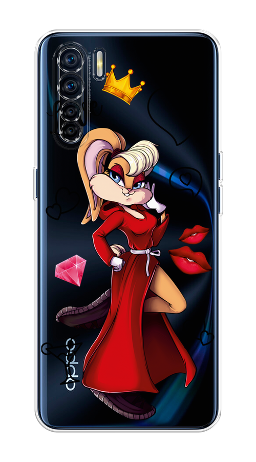 

Чехол на Oppo A91/Reno 3 "Rich Lola Bunny", Красный;бежевый;оранжевый, 254250-6