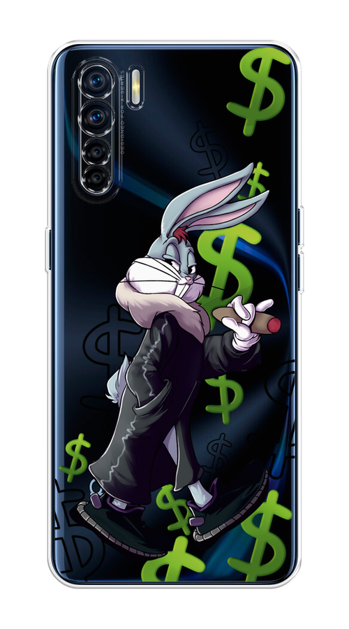 

Чехол на Oppo A91/Reno 3 "Rich Bugs Bunny", Зеленый;черный;голубой, 254250-6