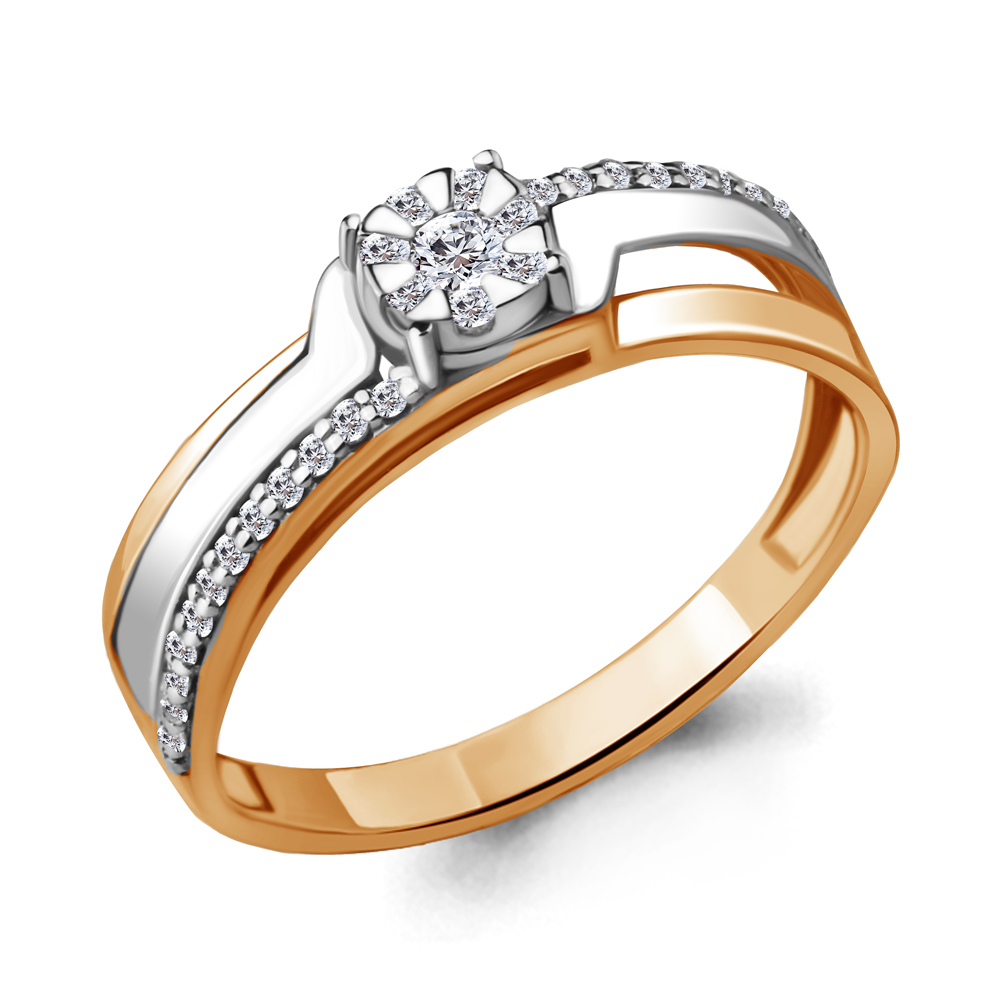 

Кольцо из красного золота с бриллиантом Aquamarine Aquamarine 962789Ак_585_кз р, 962789Ак_585_кз