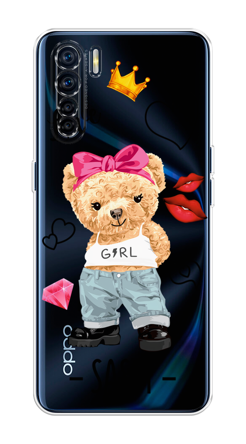 

Чехол на Oppo A91/Reno 3 "Sugar Mommy", Голубой;белый;розовый, 254250-6