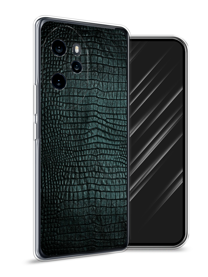 

Чехол Awog на Honor 100 Pro "Черная змея", Черный;серый;голубой, 6122850-1