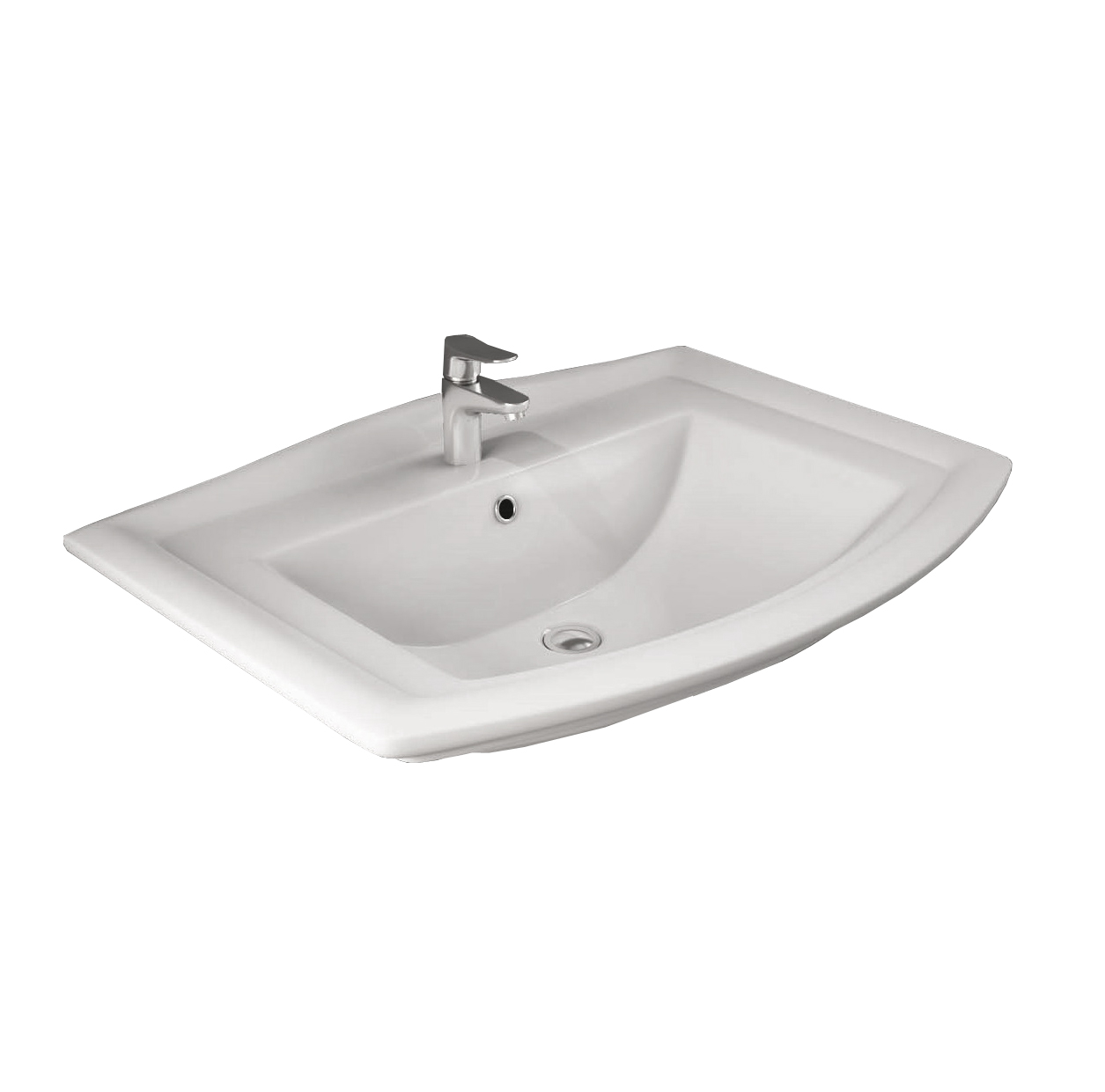 

Раковина Rak Ceramics WASHINGTON 76х54х23 см, белая (WT0401AWHA)