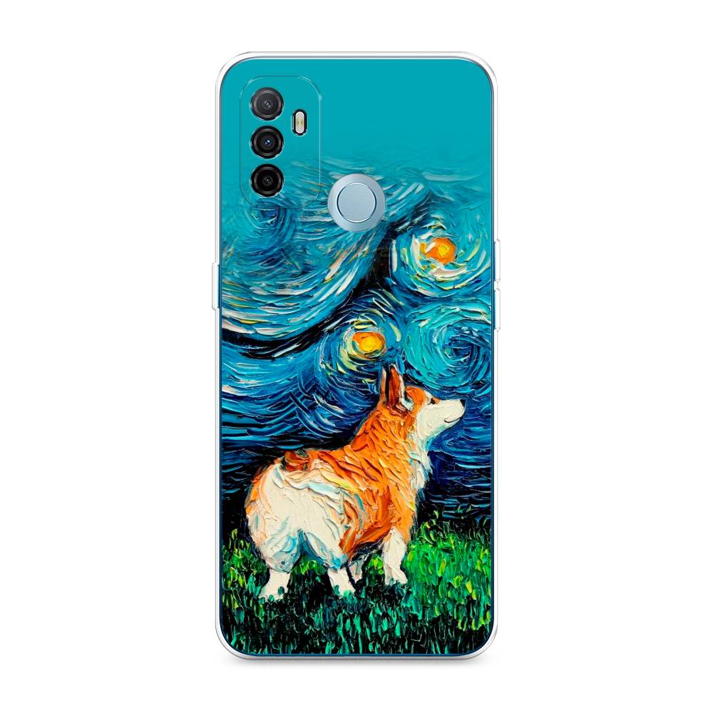 

Чехол для Oppo A53 "Корги звёздная ночь", Коричневый;белый;зеленый, 254350-1