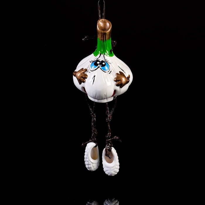 фото Сувенир "чесночок", керамика, 14 см, микс керамика ручной работы