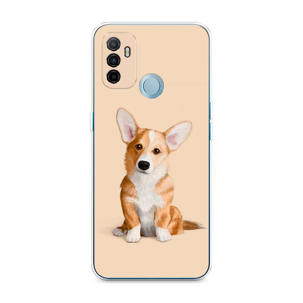 

Чехол для Oppo A53 "Грустный Корги", Коричневый;бежевый, 254350-1