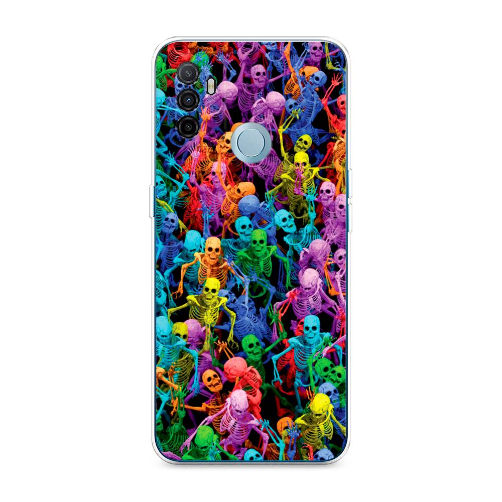 

Чехол для Oppo A53 "Вечеринка скелетов", Фиолетовый;желтый;оранжевый, 254350-6