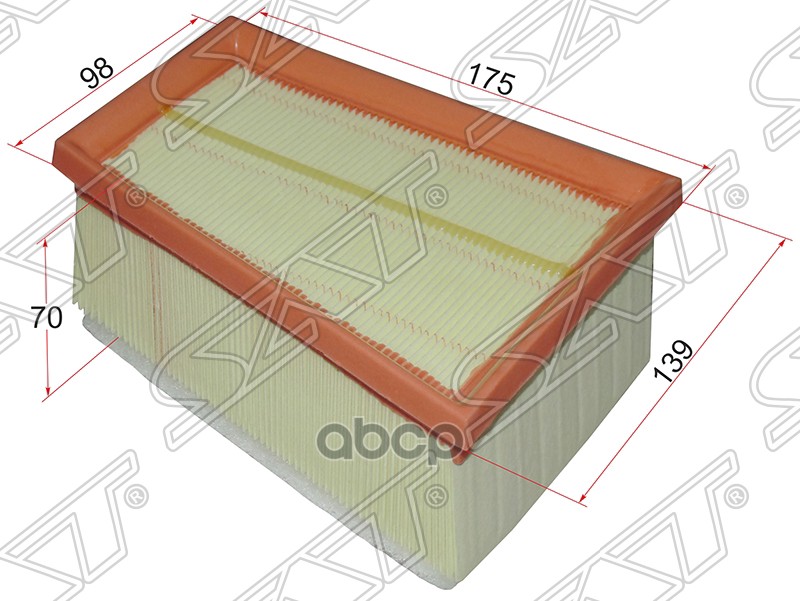 фото Фильтр воздушный renault duster 10-/nissan almera rus 12- sat арт. st8200431051