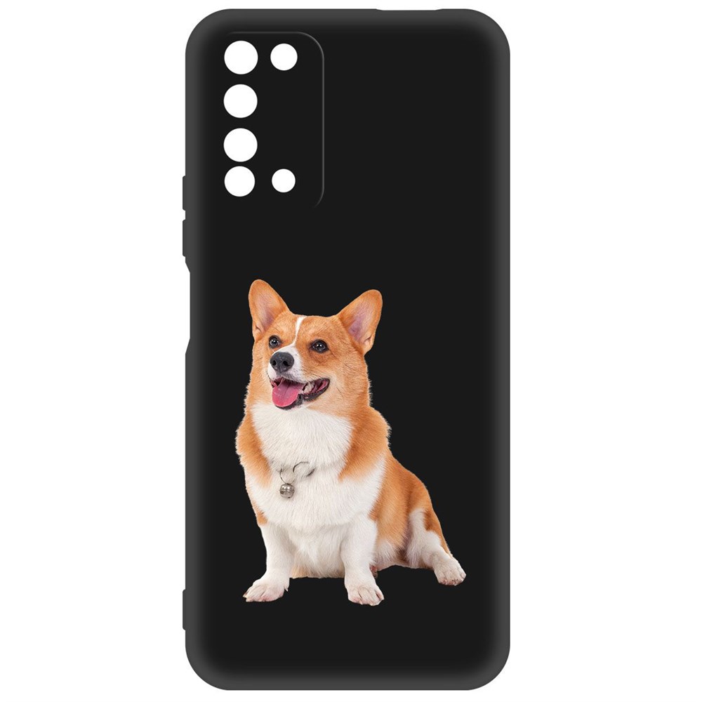 фото Чехол-накладка krutoff soft case корги для honor x10 черный