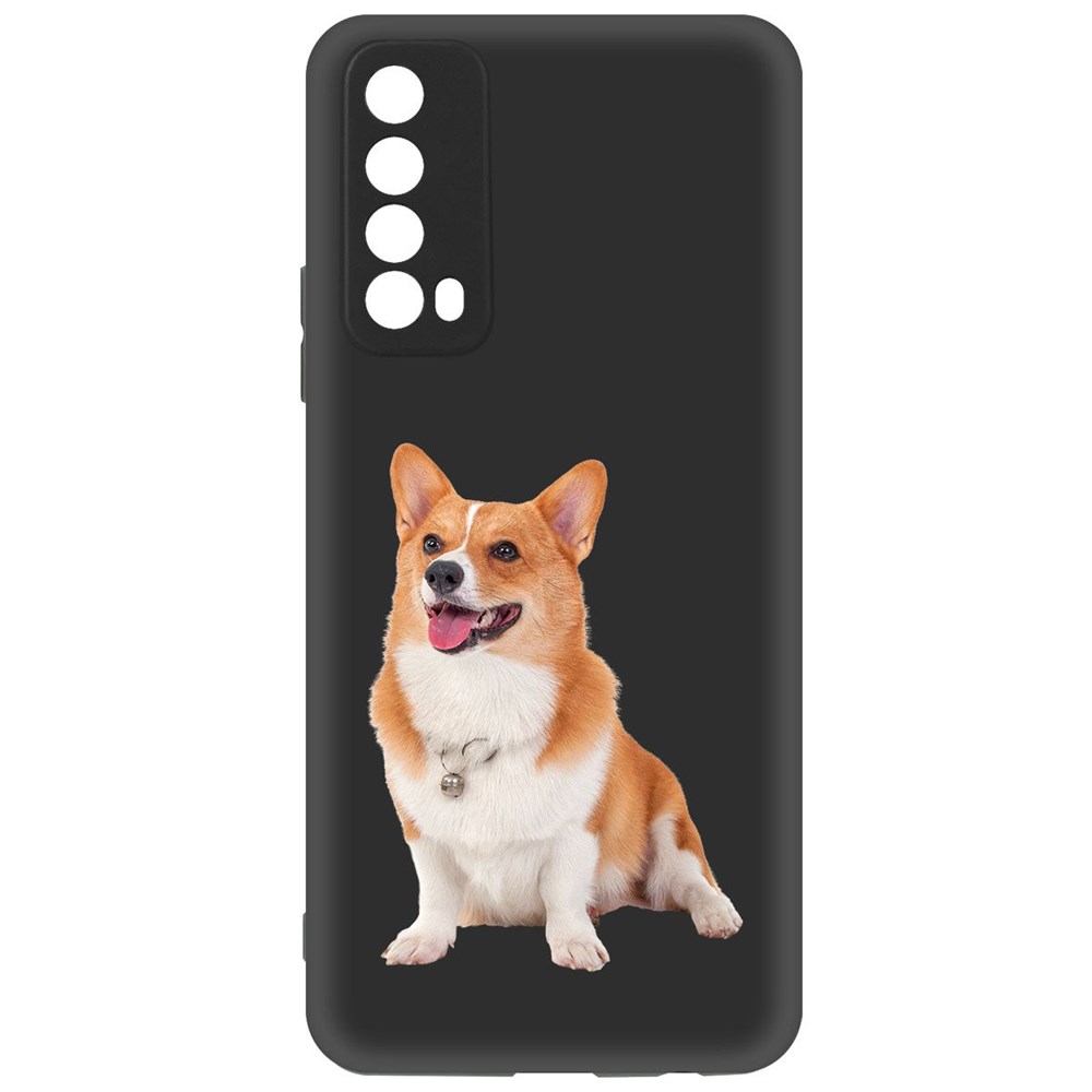 фото Чехол-накладка krutoff soft case корги для huawei p smart 2021 черный