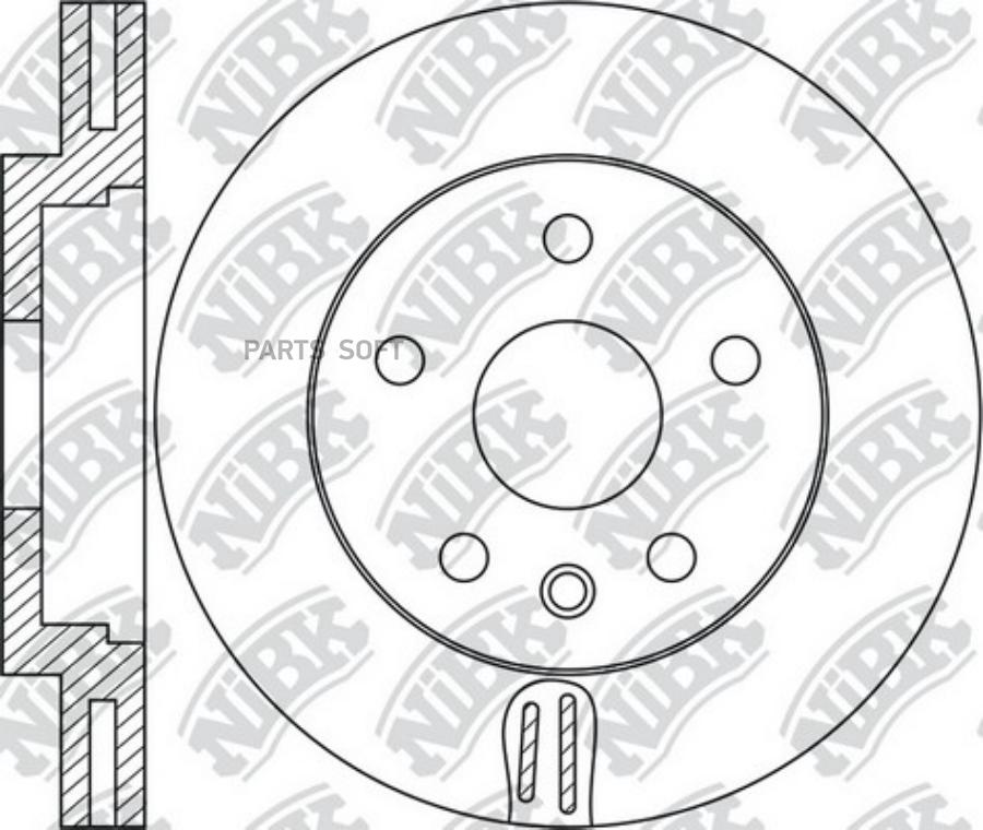 

Тормозной диск NiBK комплект 1 шт. RN1684
