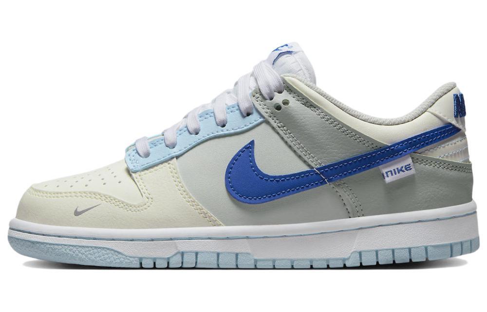 

Кеды унисекс Nike Dunk Low Ivory Hyper Royal GS бежевые 37.5 EU, Бежевый, Dunk Low Ivory Hyper Royal GS