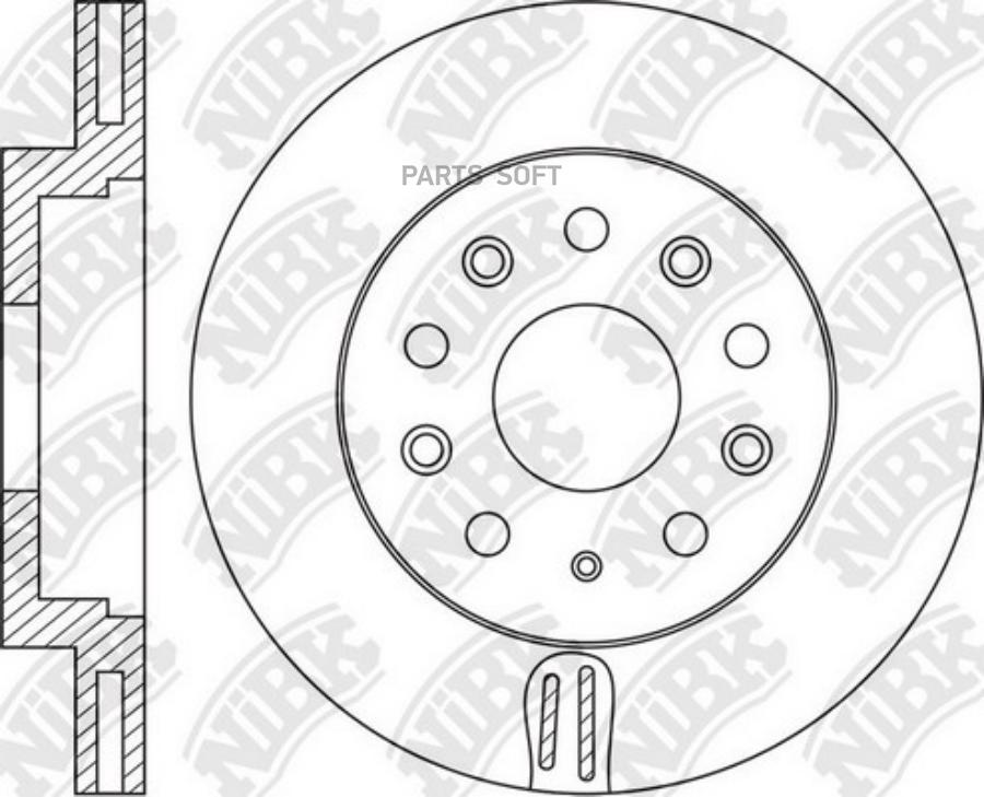 Тормозной диск NiBK комплект 1 шт. RN1661