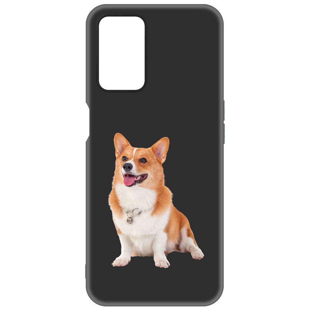 

Чехол-накладка Krutoff Soft Case Корги для OPPO A54 черный