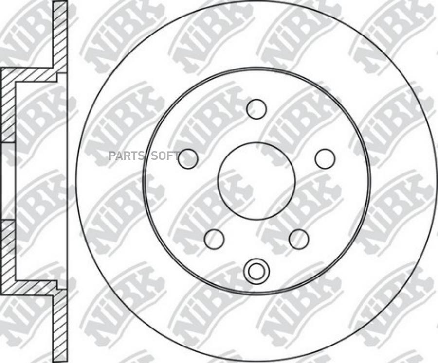 

Тормозной диск NiBK комплект 1 шт. RN1941