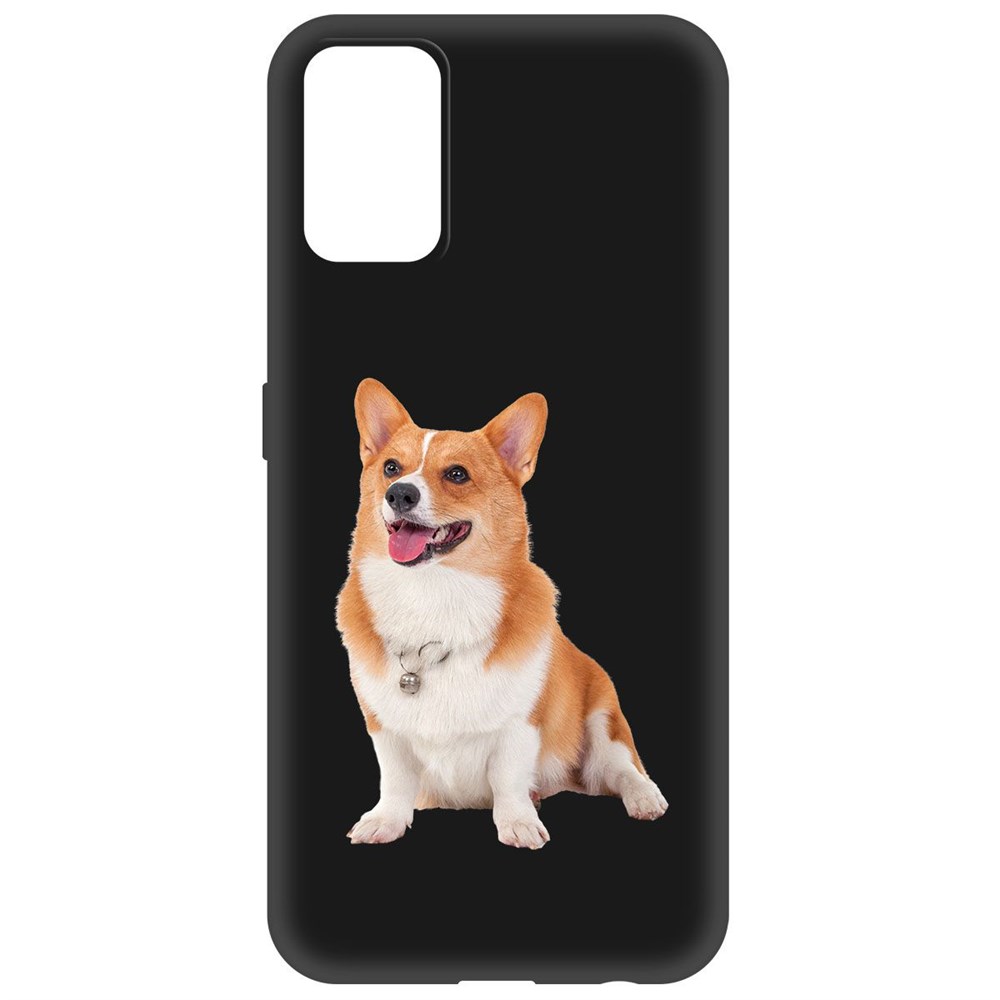 

Чехол-накладка Krutoff Soft Case Корги для Realme 7 Pro черный