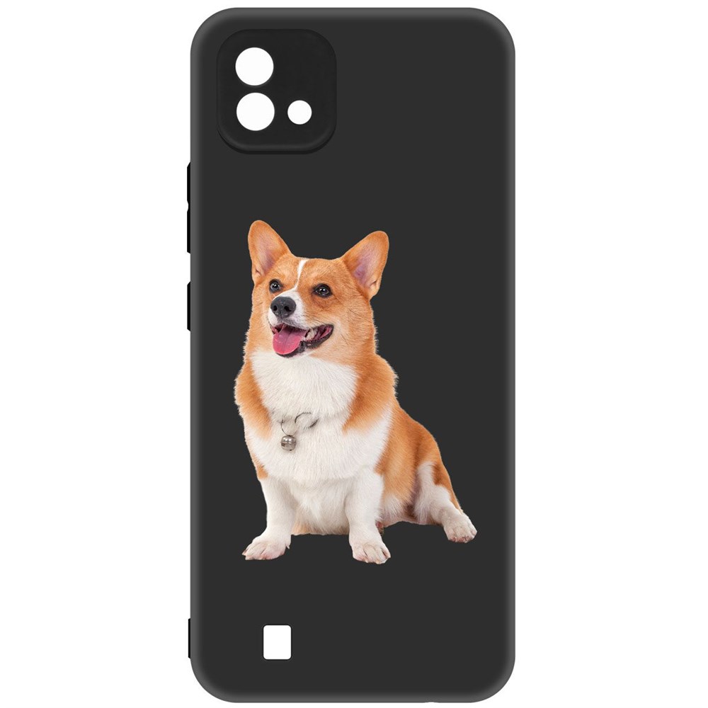 фото Чехол-накладка krutoff soft case корги для realme c11 (2021) черный