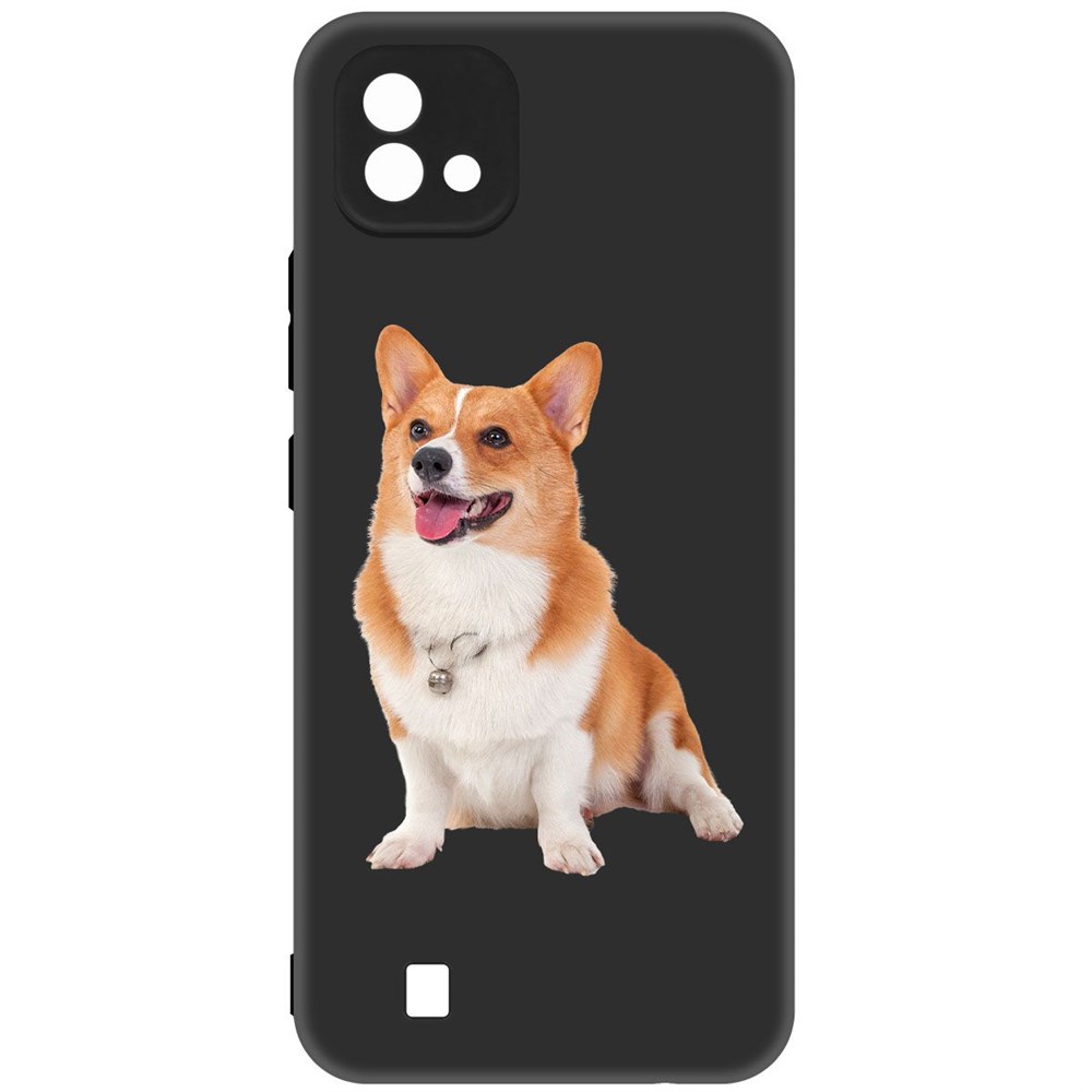 фото Чехол-накладка krutoff soft case корги для realme c20 черный