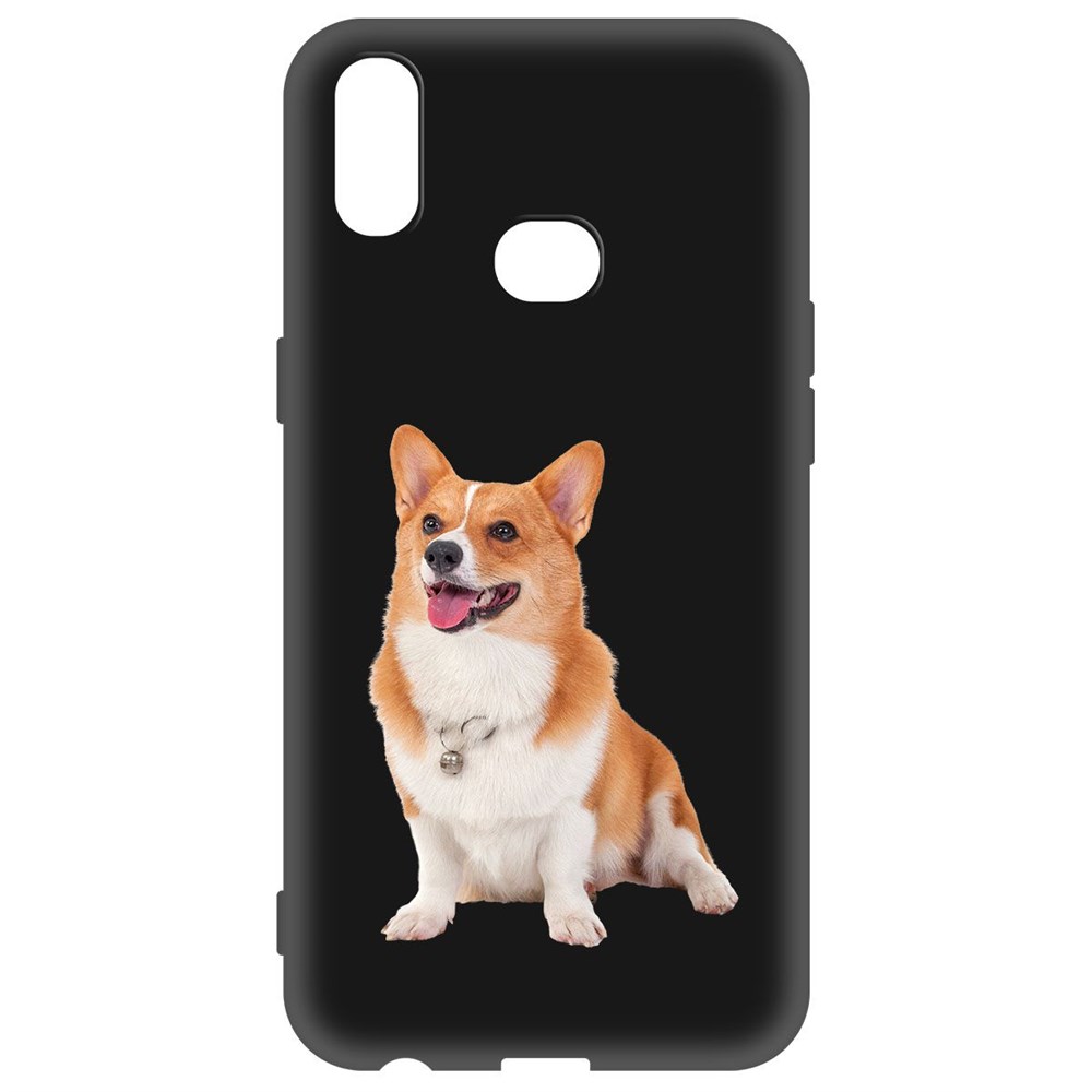 

Чехол-накладка Krutoff Soft Case Корги для Samsung Galaxy A10s (A107) черный