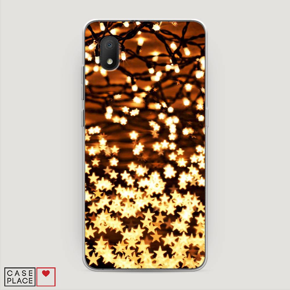 

Чехол на Alcatel 1A (2020) "Новогодняя гирлянда", Золотистый, 171050-5