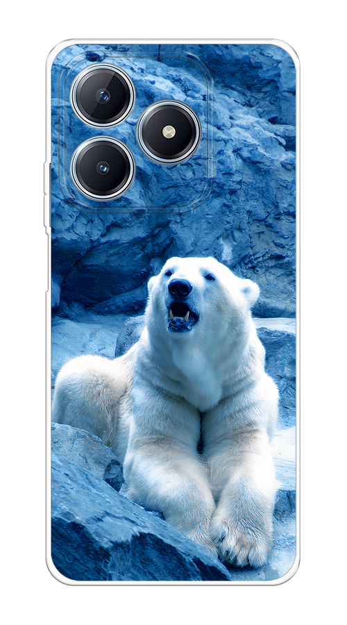 

Чехол Case Place на Realme C63 "Белый медведь", Голубой;белый, 2517350-1