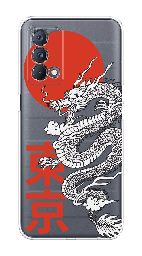 

Чехол на Realme GT Master Edition "Китайский дракон", Черный;красный;белый, 2510450-1