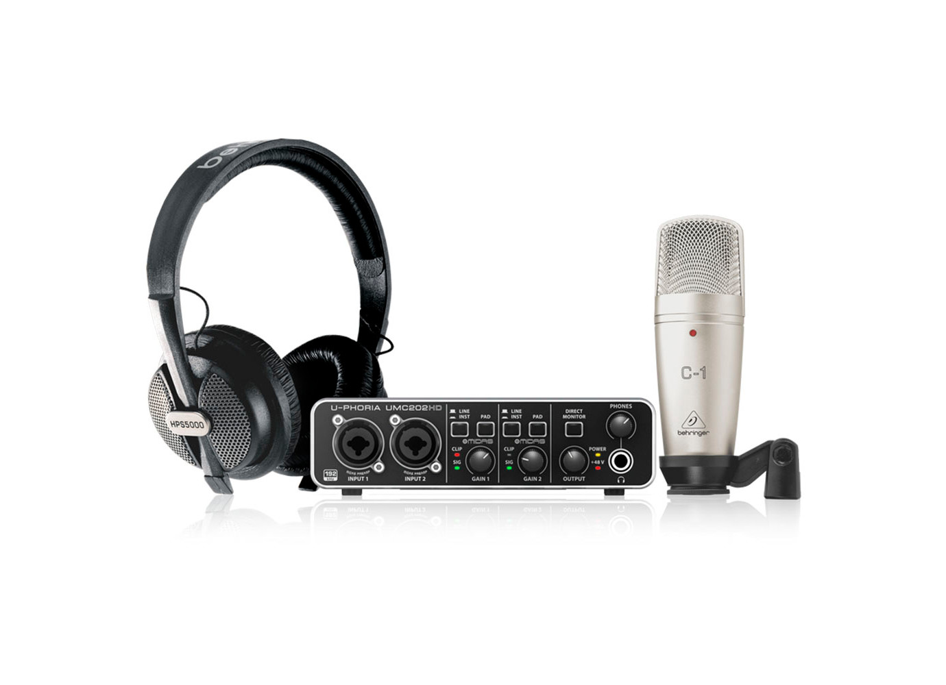 фото Комплект для звукозаписи behringer u-phoria studio pro