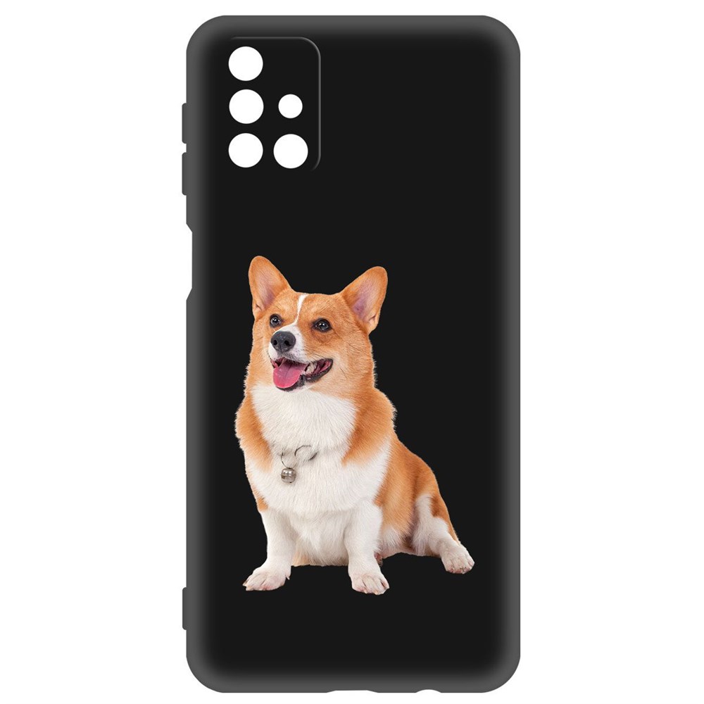 фото Чехол-накладка krutoff soft case корги для samsung galaxy m31s (m317) черный