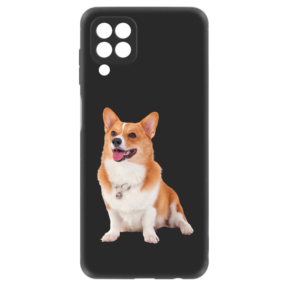 

Чехол-накладка Krutoff Soft Case Корги для Samsung Galaxy M32 (M325) черный