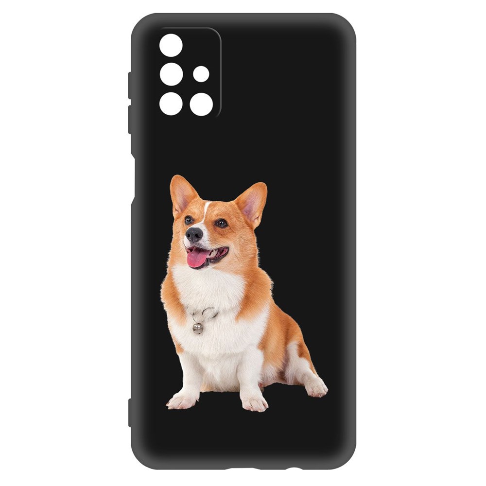 

Чехол-накладка Krutoff Soft Case Корги для Samsung Galaxy M51 (M515) черный