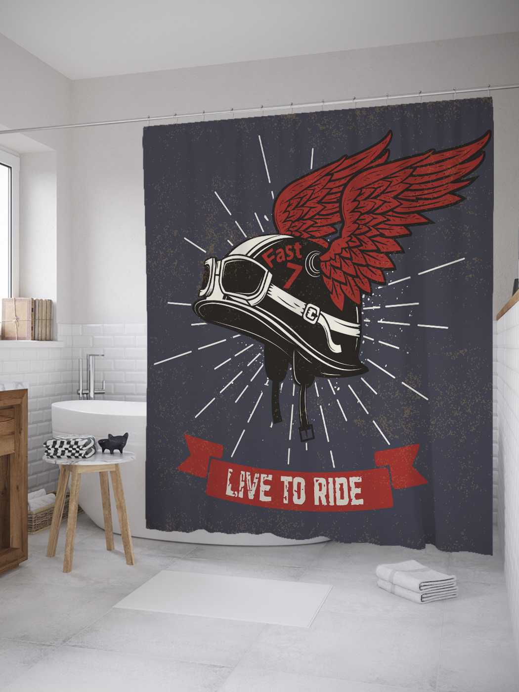 

Штора (занавеска) для ванной JoyArty "Любовь к поездкам" из сатена, 180х200 см с крючками, Желтый, Любовь к поездкам