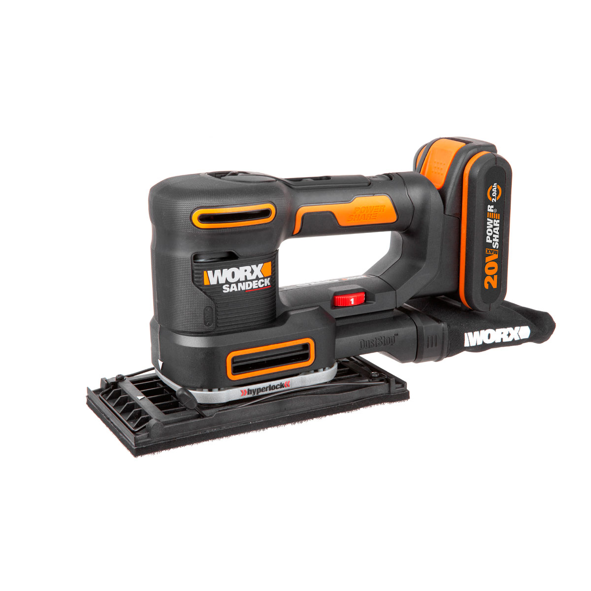 

Вибрационная шлифовальная машина Worx WX820 2000 мАч 20 В