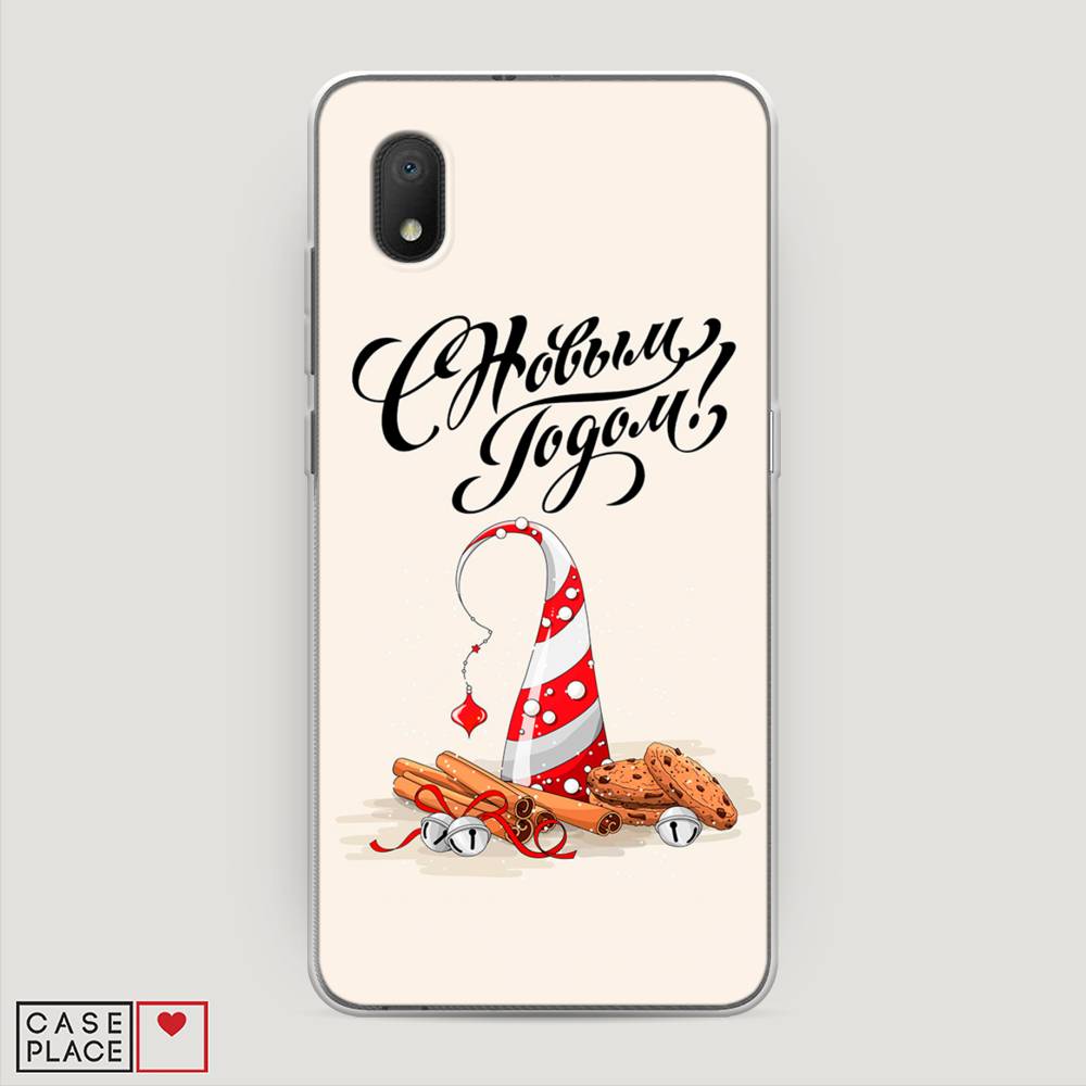 

Чехол на Alcatel 1A (2020) "Подарки на Новый Год", Бежевый;красный;черный, 171050-5