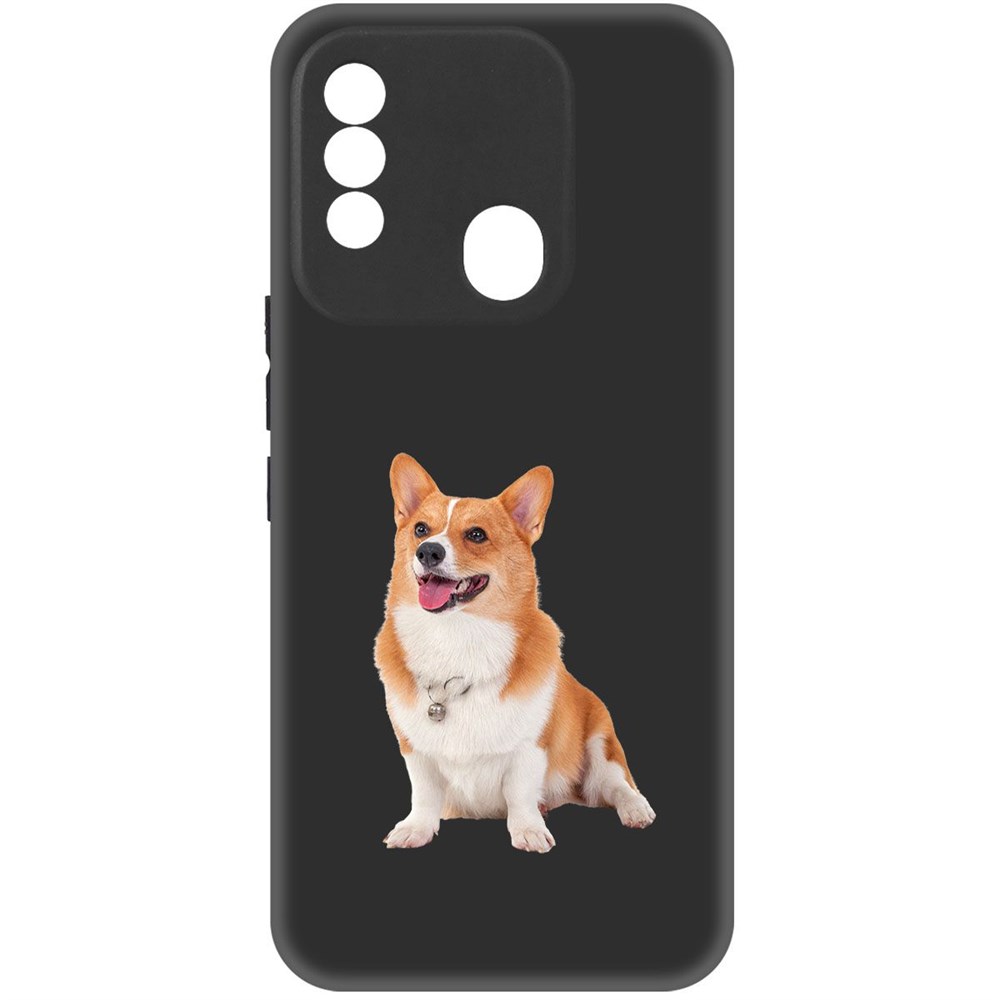 

Чехол-накладка Krutoff Soft Case Корги для TECNO Spark 8 черный