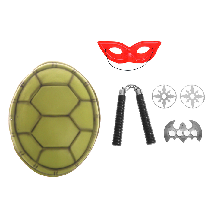 Карнавальный набор «Черепашки-ниндзя», 5 предметов карнавальный набор для фотосессии губки 20 предметов 3934899