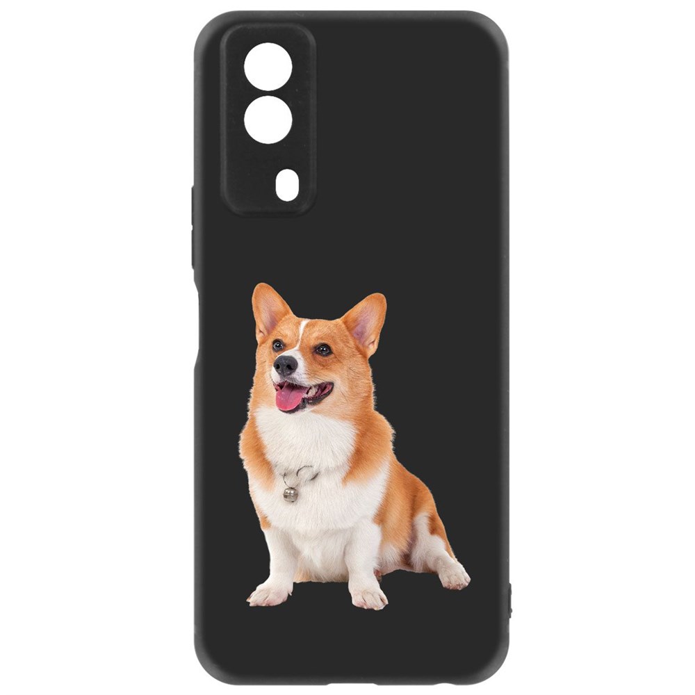 

Чехол-накладка Krutoff Soft Case Корги для Vivo Y31 черный