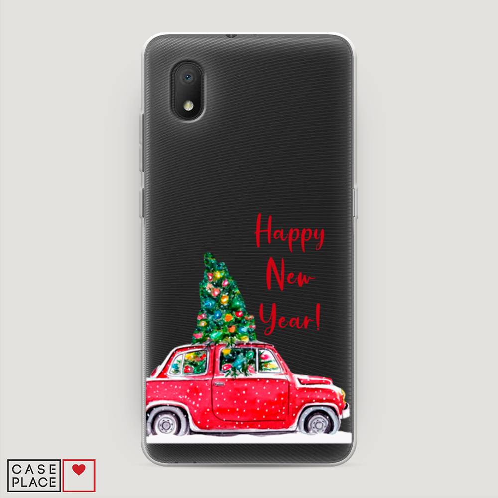 

Чехол на Alcatel 1A (2020) "Happy New Year", Красный;зеленый, 171050-5