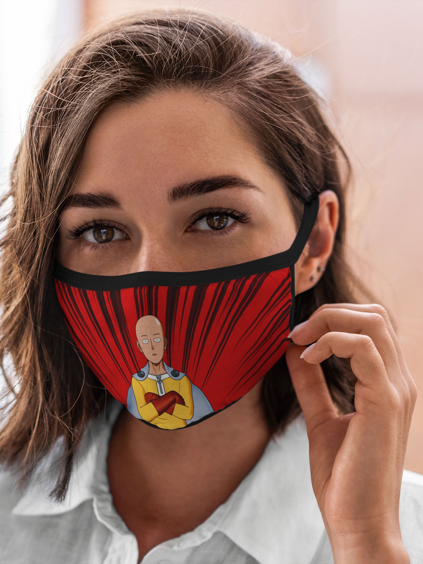 

Многоразовая маска унисекс Burnettie One Punch Man Сайтама Здесь, Разноцветный, One Punch Man Сайтама Здесь