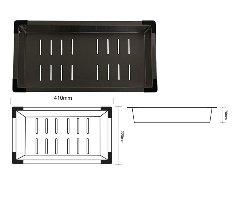 фото Поддон для мойки zorg sanitary zm 03 grafit