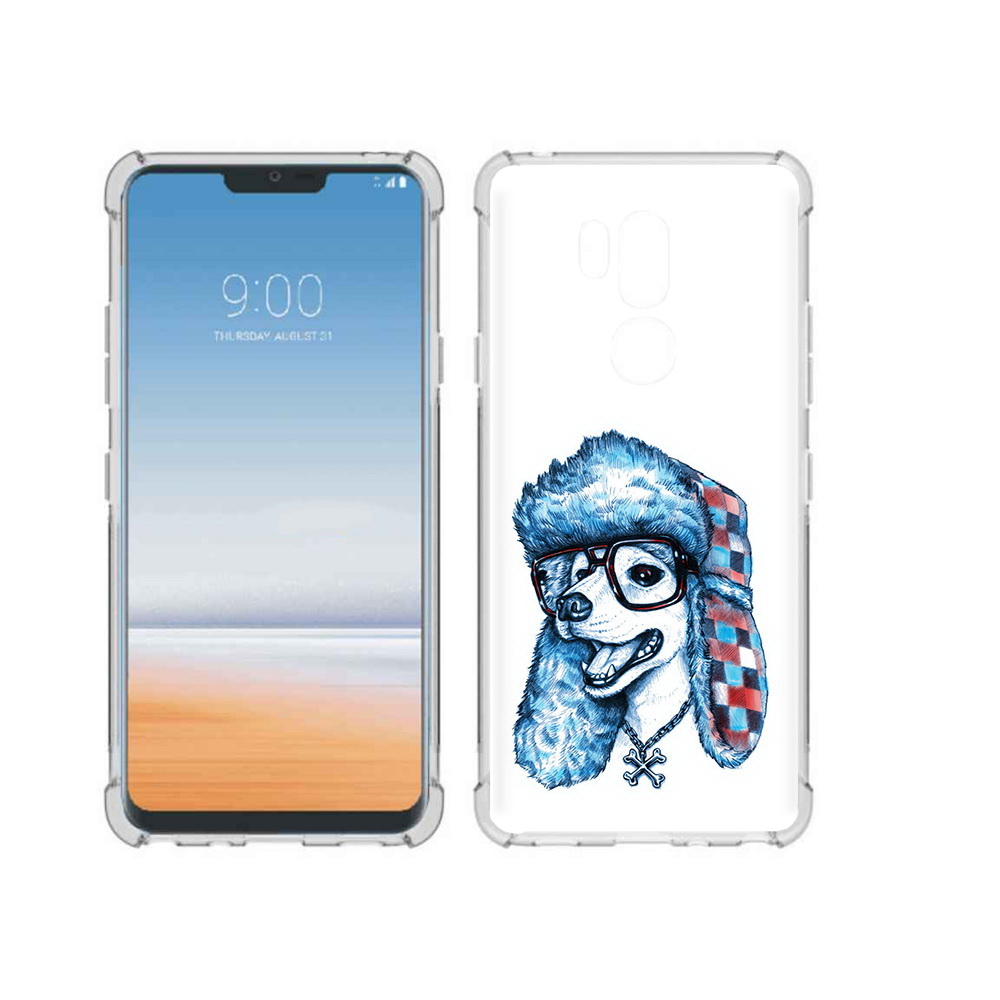 

Чехол MyPads Tocco для LG G7 ThinQ зимний пес, Прозрачный, Tocco