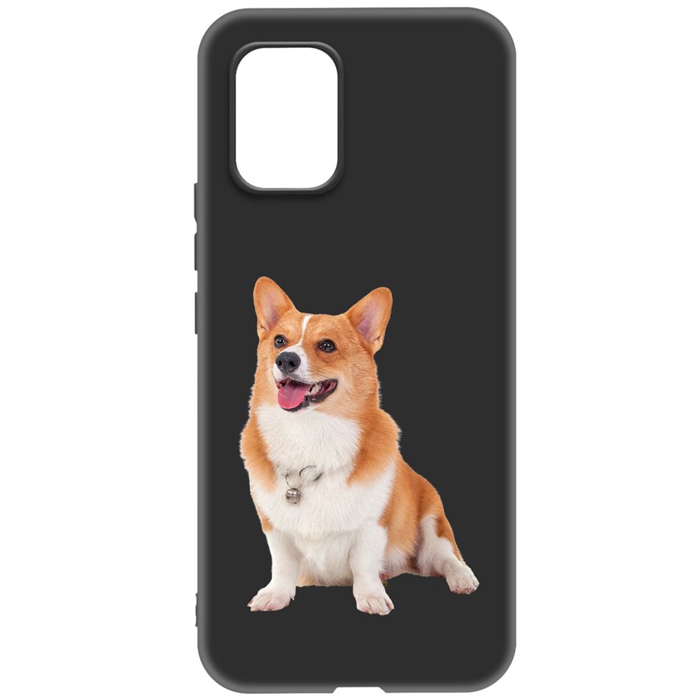

Чехол-накладка Krutoff Soft Case Корги для Xiaomi Mi 10 Lite черный
