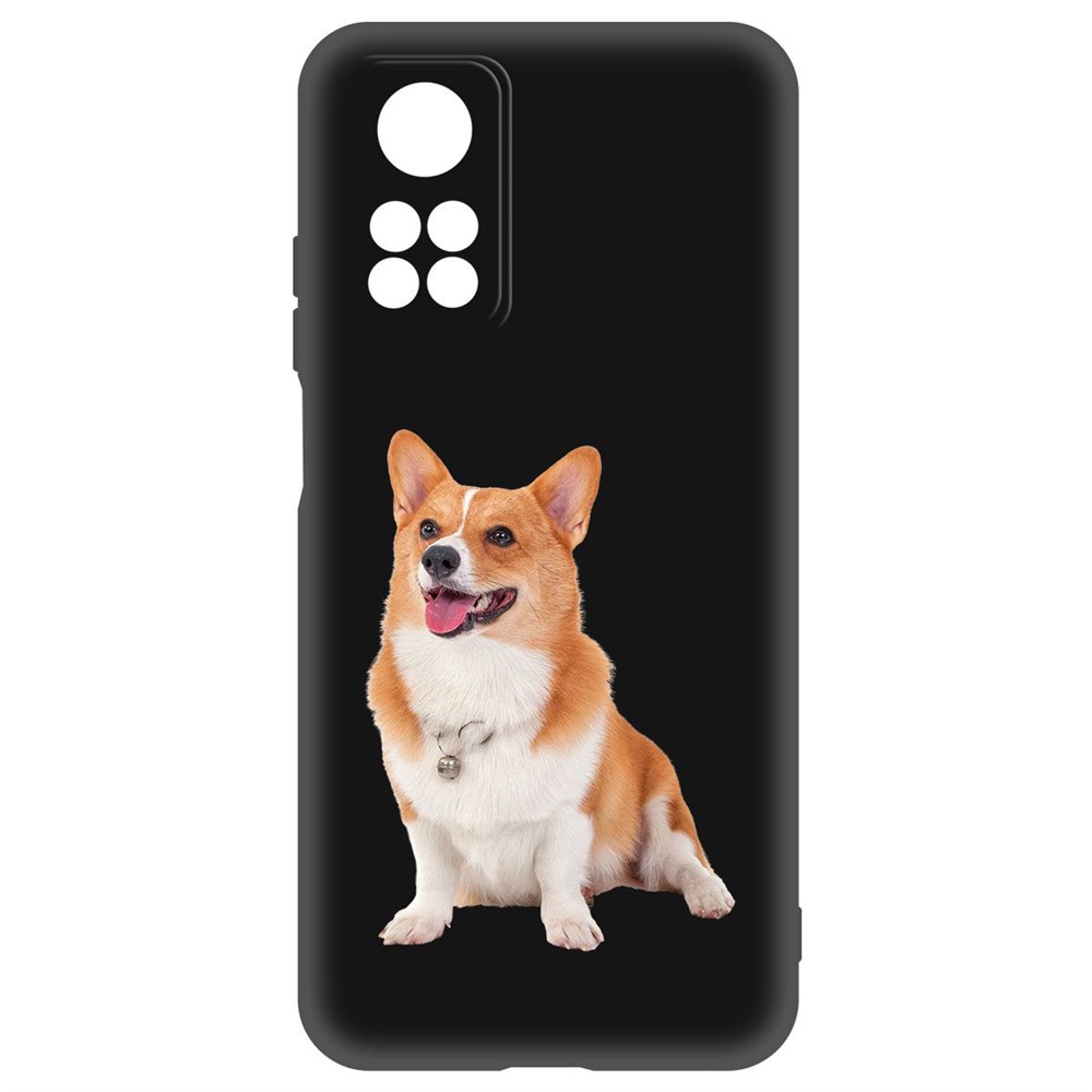 

Чехол-накладка Krutoff Soft Case Корги для Xiaomi Mi 10T/ Mi 10T Pro черный