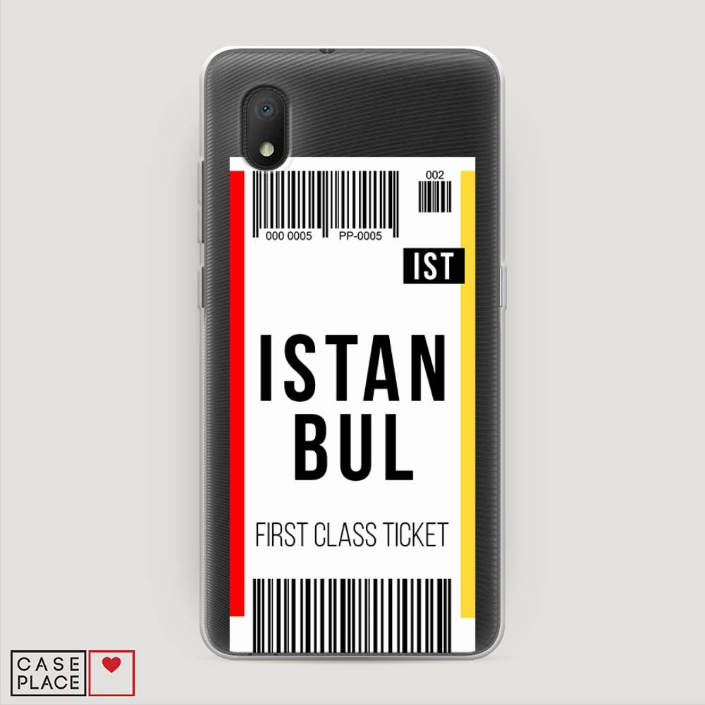 

Чехол на Alcatel 1A (2020) "Билет в Стамбул", Белый;черный;красный, 171050-6