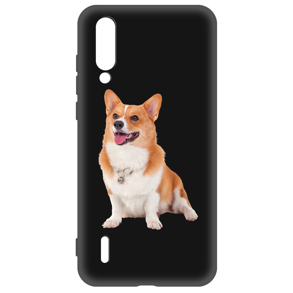 

Чехол-накладка Krutoff Soft Case Корги для Xiaomi Mi 9 Lite черный