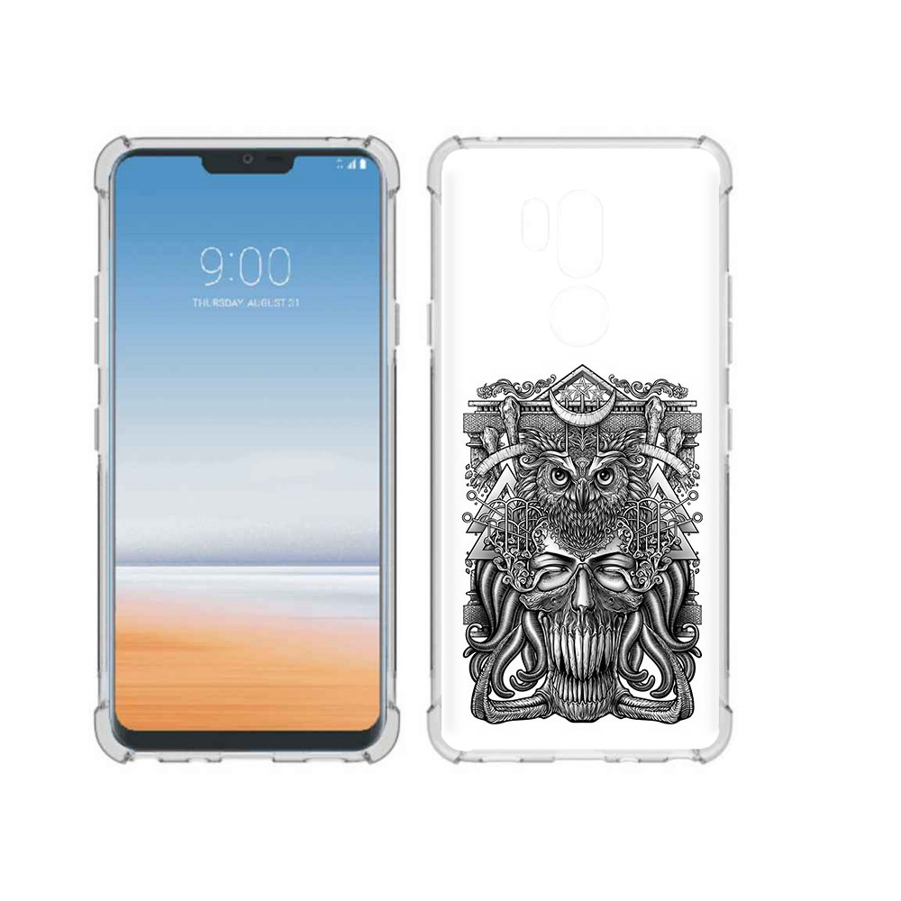 

Чехол MyPads Tocco для LG G7 ThinQ зубастая сова, Прозрачный, Tocco