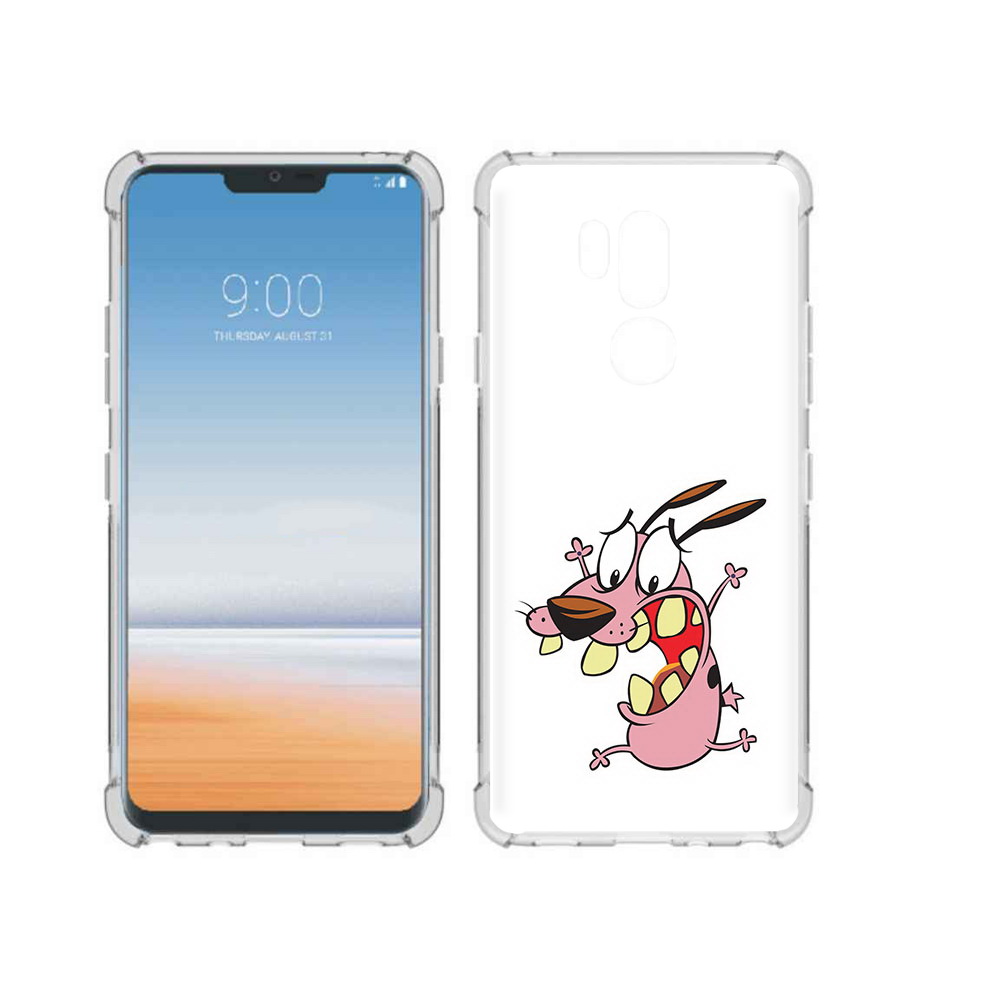 

Чехол MyPads Tocco для LG G7 ThinQ зубастый бобик, Прозрачный, Tocco