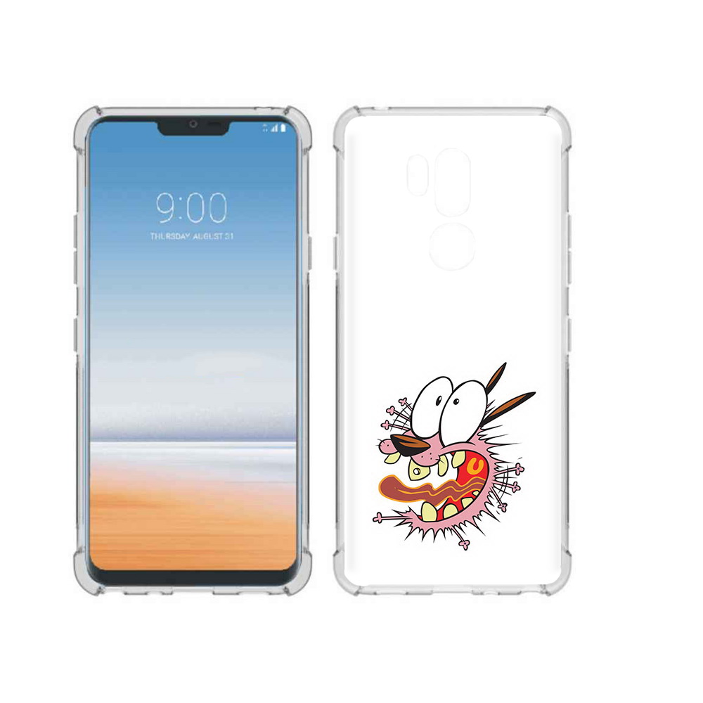 

Чехол MyPads Tocco для LG G7 ThinQ испуганный бобик, Прозрачный, Tocco