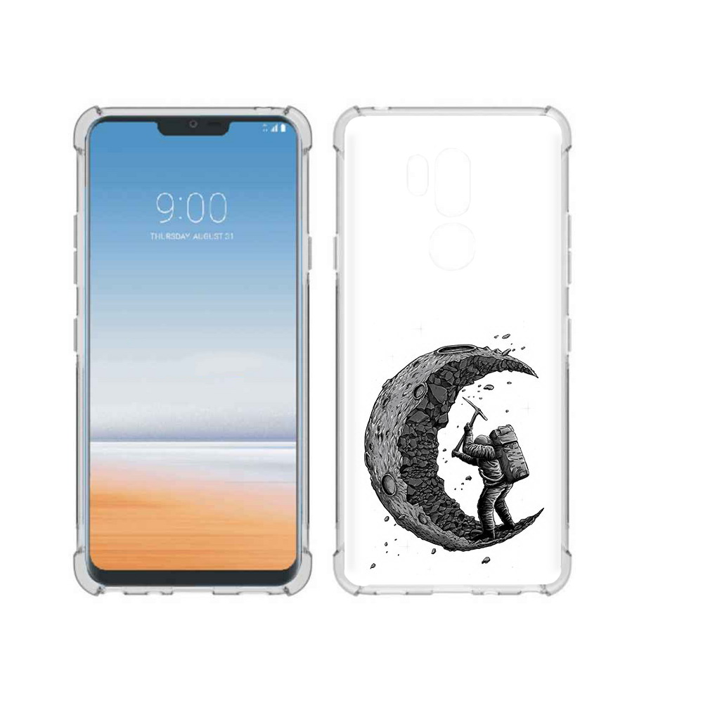 

Чехол MyPads Tocco для LG G7 ThinQ камненная луна, Прозрачный, Tocco