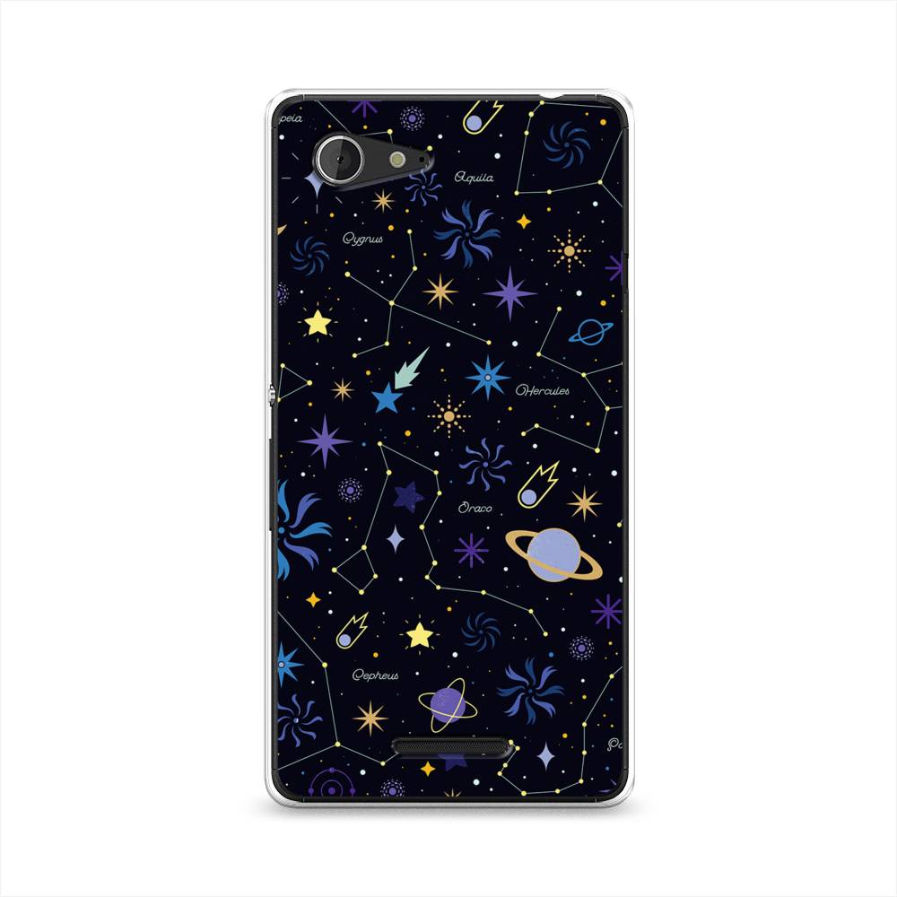 Чехол на Sony Xperia E3 Цветной космос